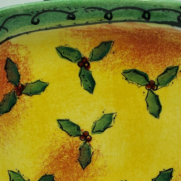 Sango The Sweet Shoppe Christmas Holly Appetizer Plates Hors d'Oeuvres Plates - Picture 6 of 6